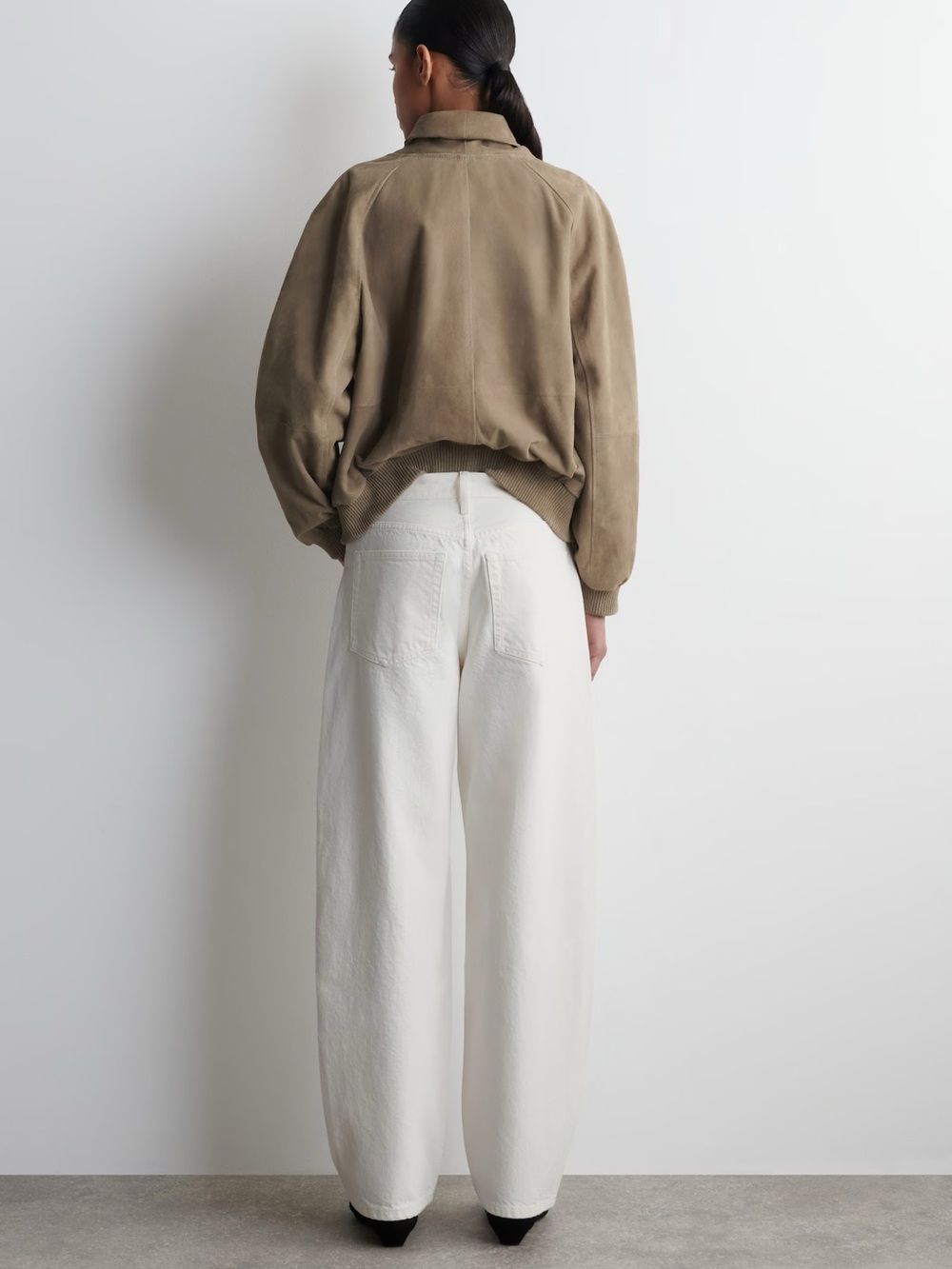 NWOT COS Bay Barrel Leg Jeans Cream White - Sz 10 - Picture 3 of 9